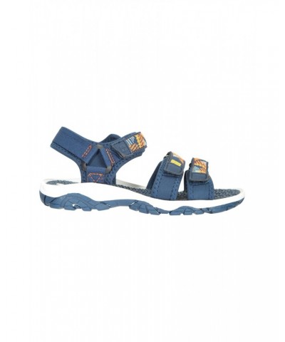 3-Strap Kids Sandals Blue $16.28 Footwear