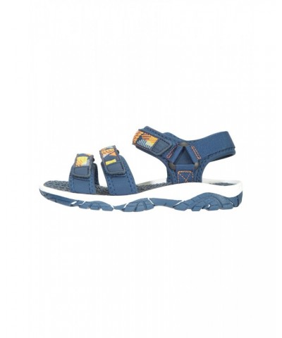 3-Strap Kids Sandals Blue $16.28 Footwear