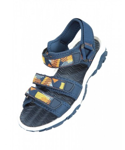 3-Strap Kids Sandals Blue $16.28 Footwear