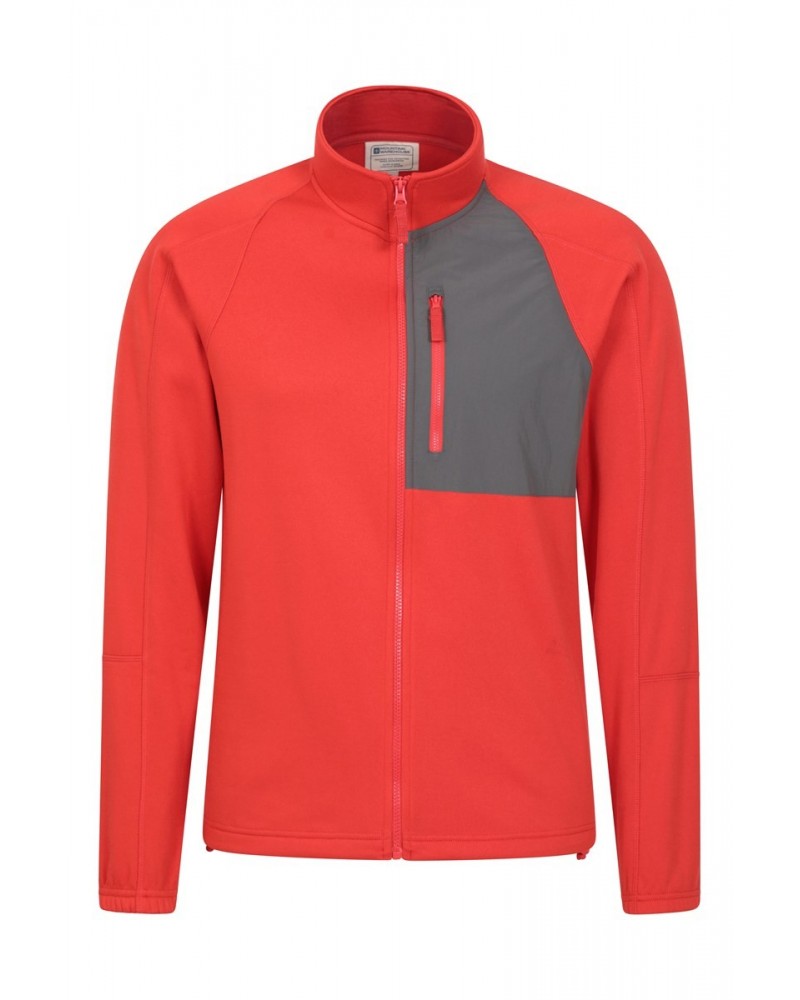 Surge Mens Fleece Jacket Bright Orange $20.99 Fleece