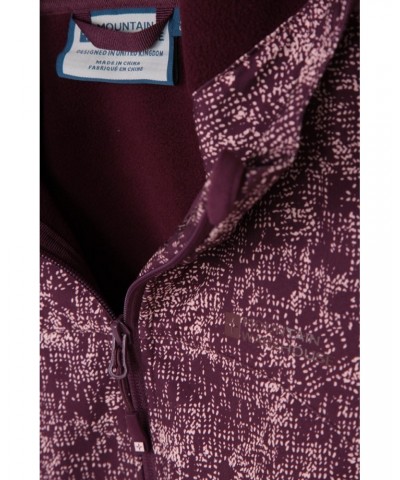 Exodus Womens Printed Water Resistant Softshell Burgundy $32.20 Jackets