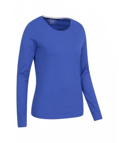 Eden Womens Organic Round Neck T-Shirt Blue $15.11 Tops