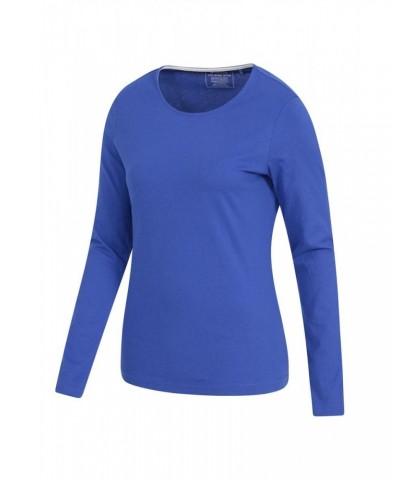 Eden Womens Organic Round Neck T-Shirt Blue $15.11 Tops