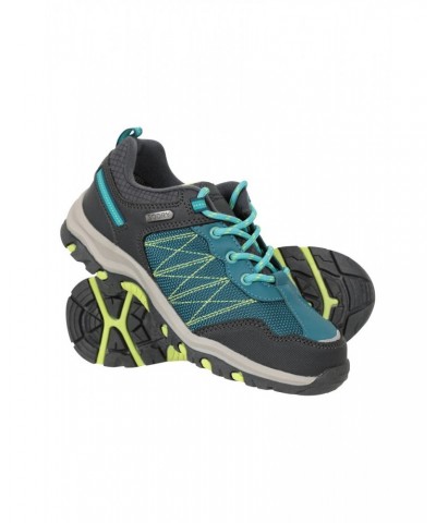 Stampede Kids Waterproof Hiking Shoes Two Tone Green $26.99 Footwear