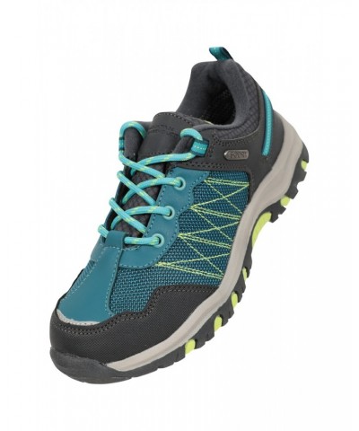 Stampede Kids Waterproof Hiking Shoes Two Tone Green $26.99 Footwear