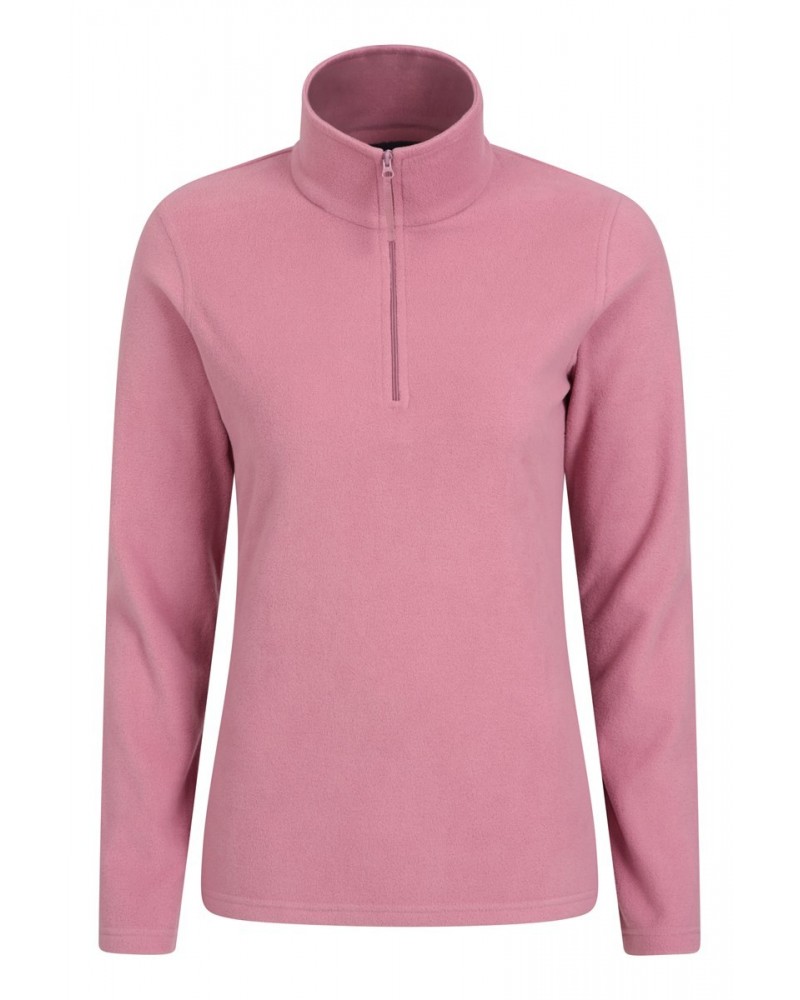 Camber Womens Half-Zip Fleece Pink $12.99 Fleece