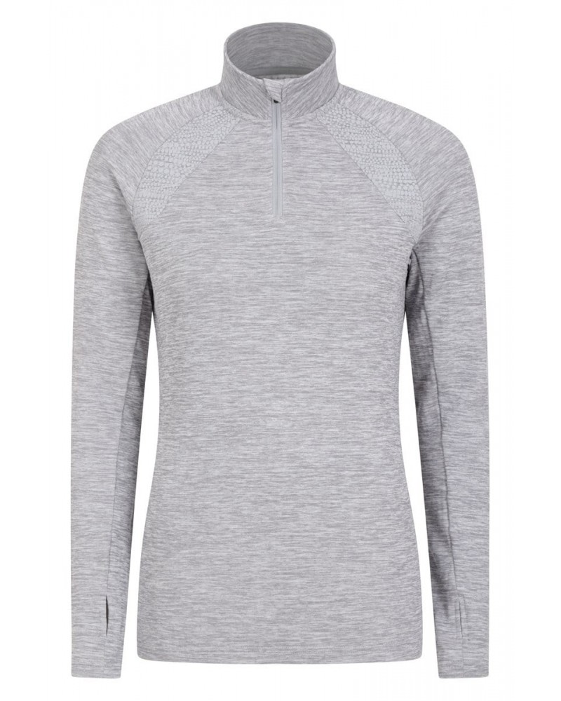 Pro Run Womens Fleece Lined Midlayer Grey $26.54 Active