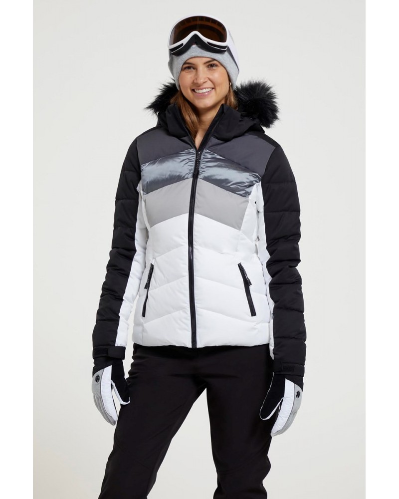 Cascade Womens Insulated Ski Jacket White $39.95 Jackets