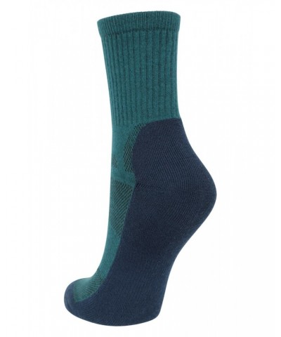 IsoCool Womens Trekker Quarter Length Socks Green $10.99 Accessories