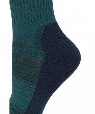 IsoCool Womens Trekker Quarter Length Socks Green $10.99 Accessories