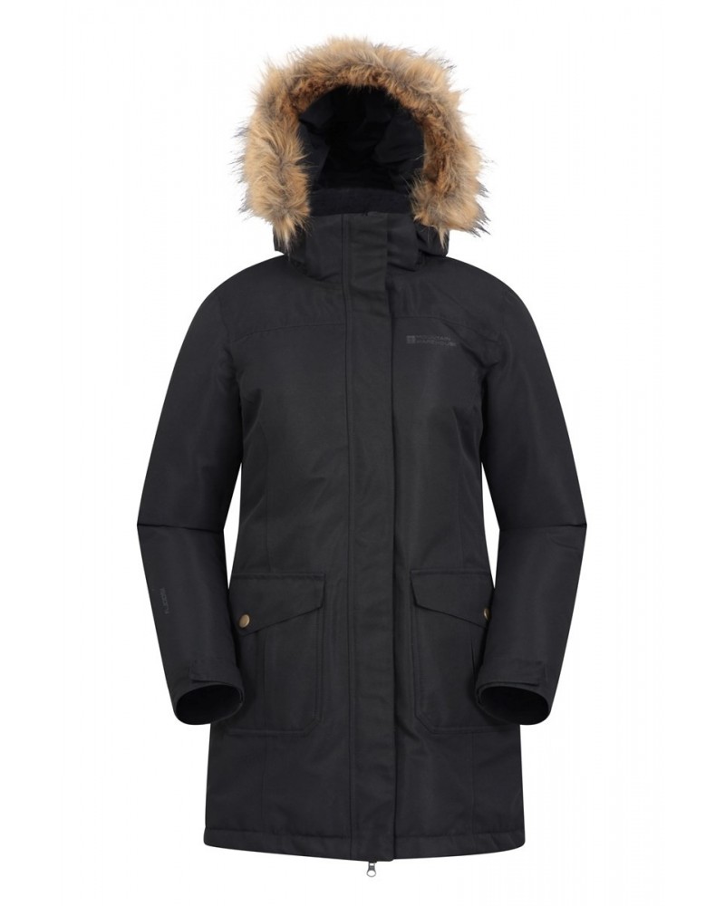 Tarka II Womens Long Insulated Waterproof Jacket Black $35.25 Jackets