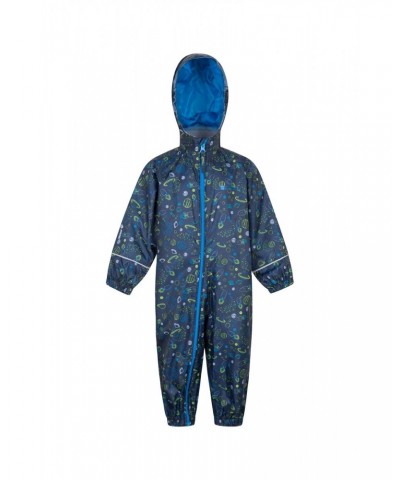 Puddle Kids Printed Waterproof Rain Suit Lime $14.00 Babywear