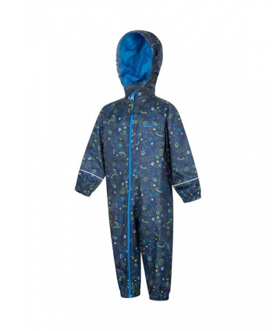 Puddle Kids Printed Waterproof Rain Suit Lime $14.00 Babywear