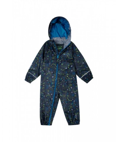 Puddle Kids Printed Waterproof Rain Suit Lime $14.00 Babywear