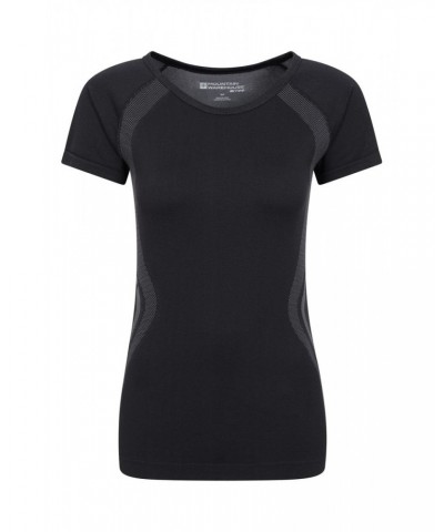 Track Womens Seamless Tee Black $10.19 Active