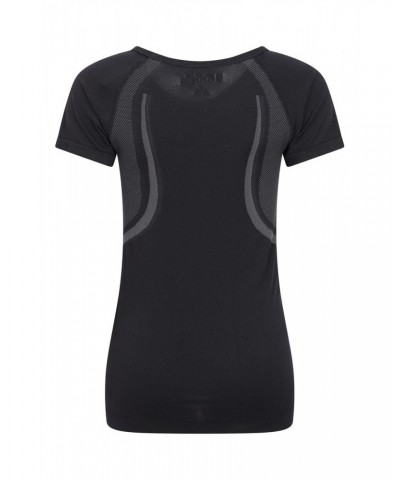 Track Womens Seamless Tee Black $10.19 Active