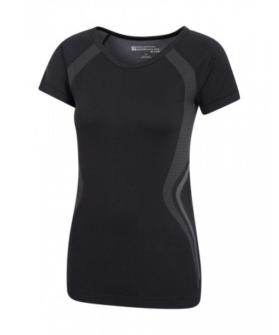 Track Womens Seamless Tee Black $10.19 Active