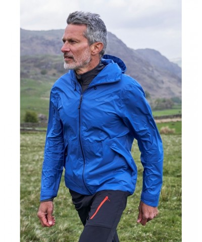 Swerve Mens Packaway Waterproof Jacket Cobalt $26.78 Jackets