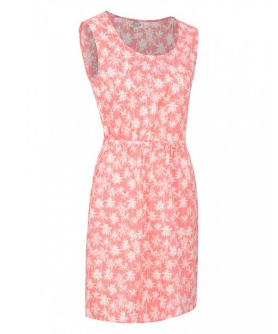 Fiji Womens Sleeveless Lightweight Dress Coral $15.75 Dresses & Skirts