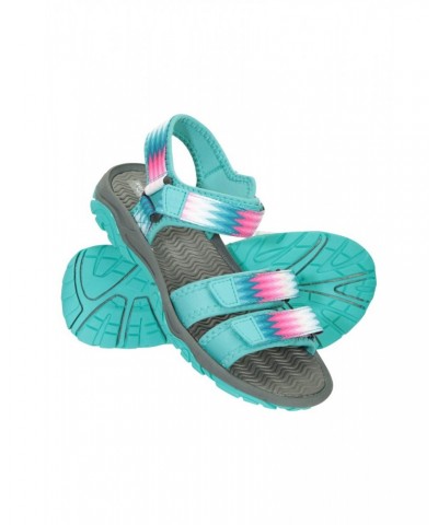 3-Strap Kids Sandals Teal $16.65 Swimwear