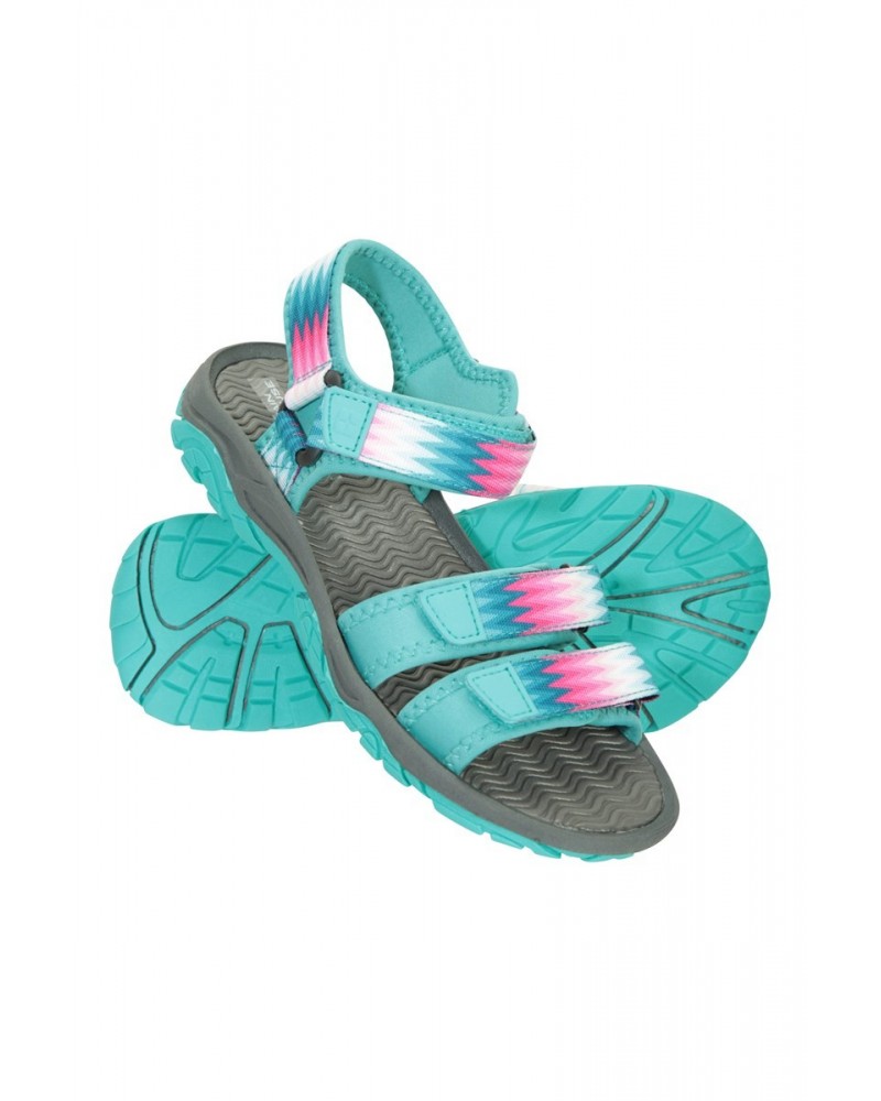 3-Strap Kids Sandals Teal $16.65 Swimwear