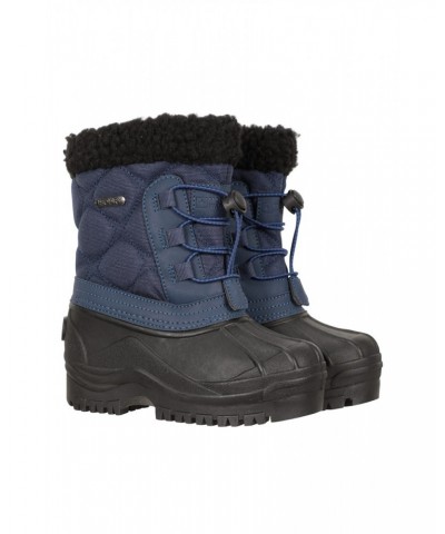 Arctic Toddler Adaptive Waterproof Snow Boots Dark Blue $15.40 Footwear