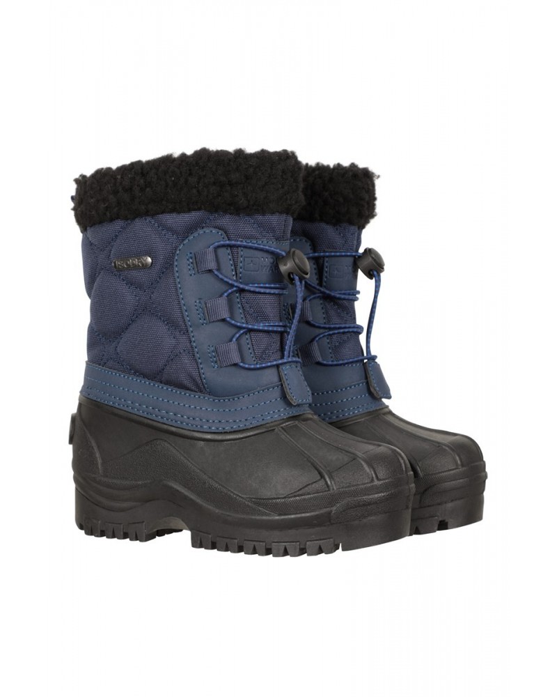 Arctic Toddler Adaptive Waterproof Snow Boots Dark Blue $15.40 Footwear