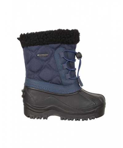 Arctic Toddler Adaptive Waterproof Snow Boots Dark Blue $15.40 Footwear