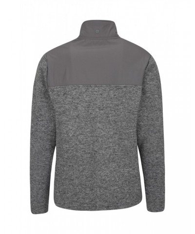 Idris Panel Mens Half-ZipFleece Grey $17.99 Fleece