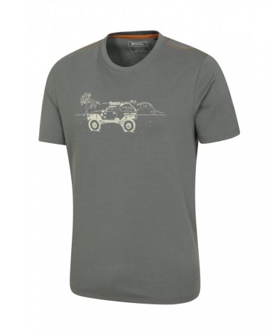 Ocean Drive Mens Organic T-Shirt Charcoal $14.24 Tops