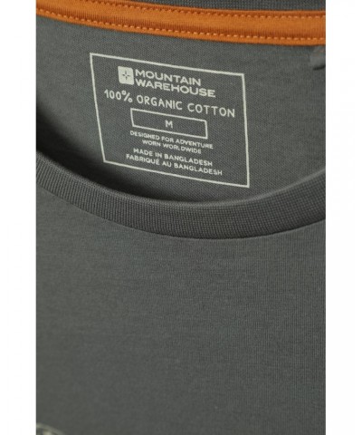 Ocean Drive Mens Organic T-Shirt Charcoal $14.24 Tops