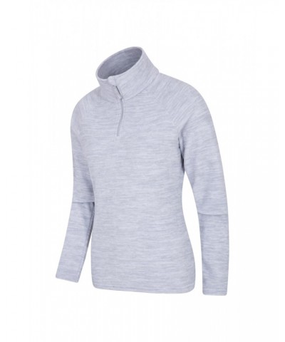 Snowdon Melange Womens Half-Zip Fleece Grey $14.49 Fleece