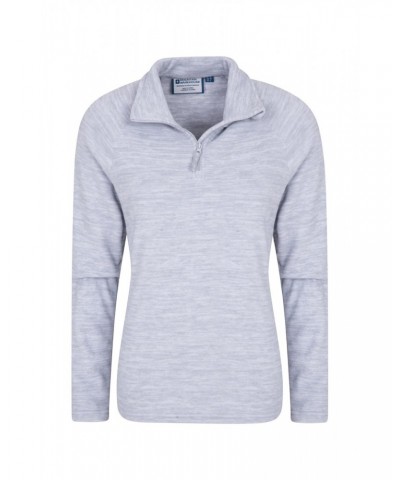 Snowdon Melange Womens Half-Zip Fleece Grey $14.49 Fleece