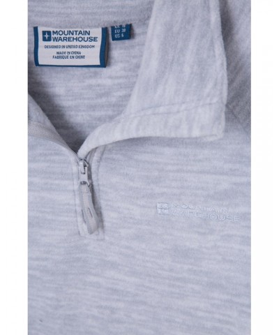 Snowdon Melange Womens Half-Zip Fleece Grey $14.49 Fleece