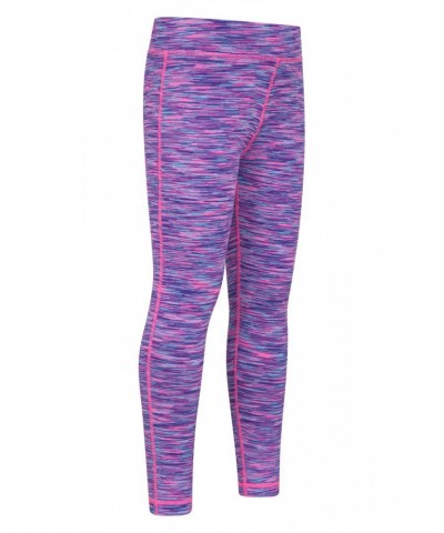 Kayleigh Kids Space Dye Leggings Light Purple $12.75 Active