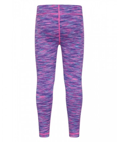 Kayleigh Kids Space Dye Leggings Light Purple $12.75 Active