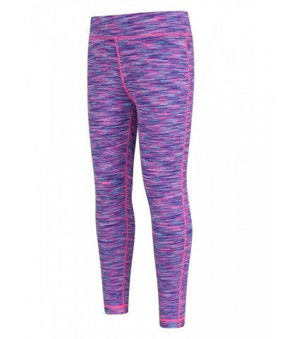 Kayleigh Kids Space Dye Leggings Light Purple $12.75 Active