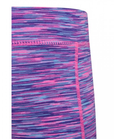 Kayleigh Kids Space Dye Leggings Light Purple $12.75 Active