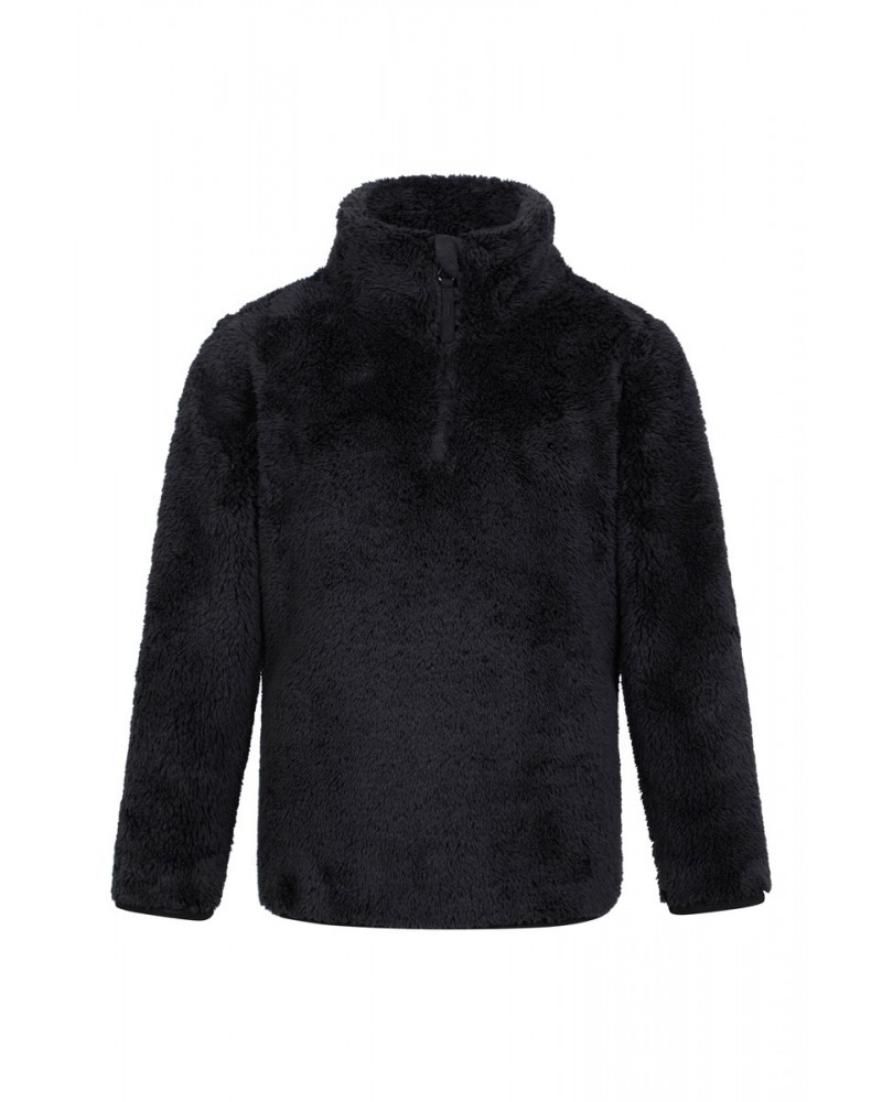 Teddy Kids Half-Zip Fleece Black $13.79 Fleece