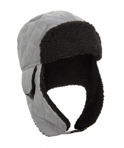 Reflective Kids Water-Resistant Thermal Trapper Hat Grey $14.99 Accessories