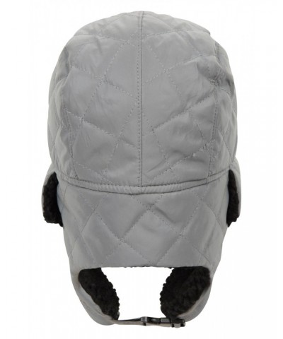 Reflective Kids Water-Resistant Thermal Trapper Hat Grey $14.99 Accessories