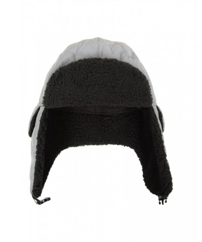 Reflective Kids Water-Resistant Thermal Trapper Hat Grey $14.99 Accessories