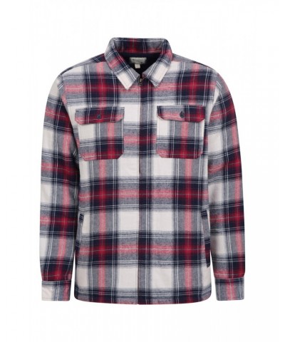 Stream II Mens Lined Flannel Shirt Beige $25.36 Tops