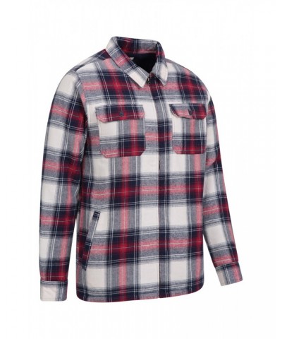 Stream II Mens Lined Flannel Shirt Beige $25.36 Tops