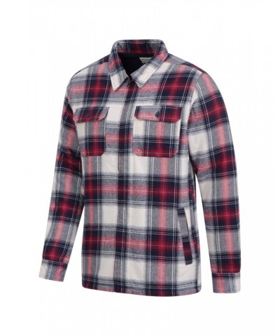 Stream II Mens Lined Flannel Shirt Beige $25.36 Tops