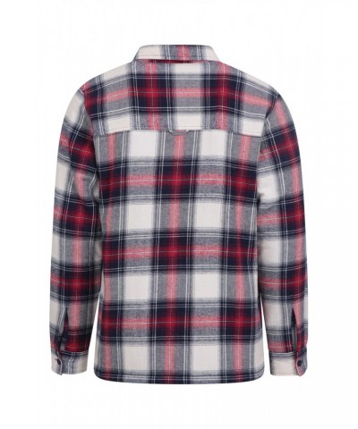 Stream II Mens Lined Flannel Shirt Beige $25.36 Tops