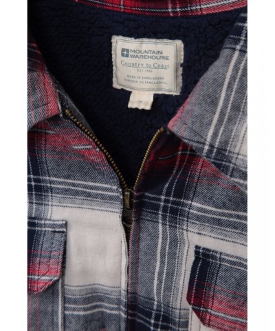 Stream II Mens Lined Flannel Shirt Beige $25.36 Tops