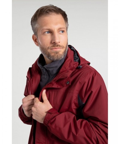 Thunderstorm Mens 3 in 1 Jacket Dark Red $43.34 Jackets