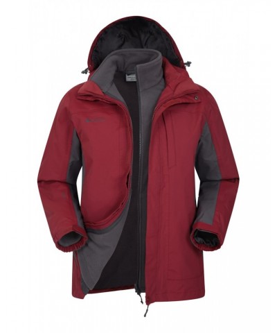 Thunderstorm Mens 3 in 1 Jacket Dark Red $43.34 Jackets