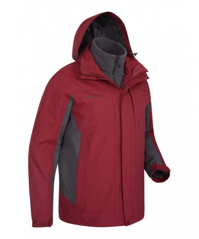 Thunderstorm Mens 3 in 1 Jacket Dark Red $43.34 Jackets